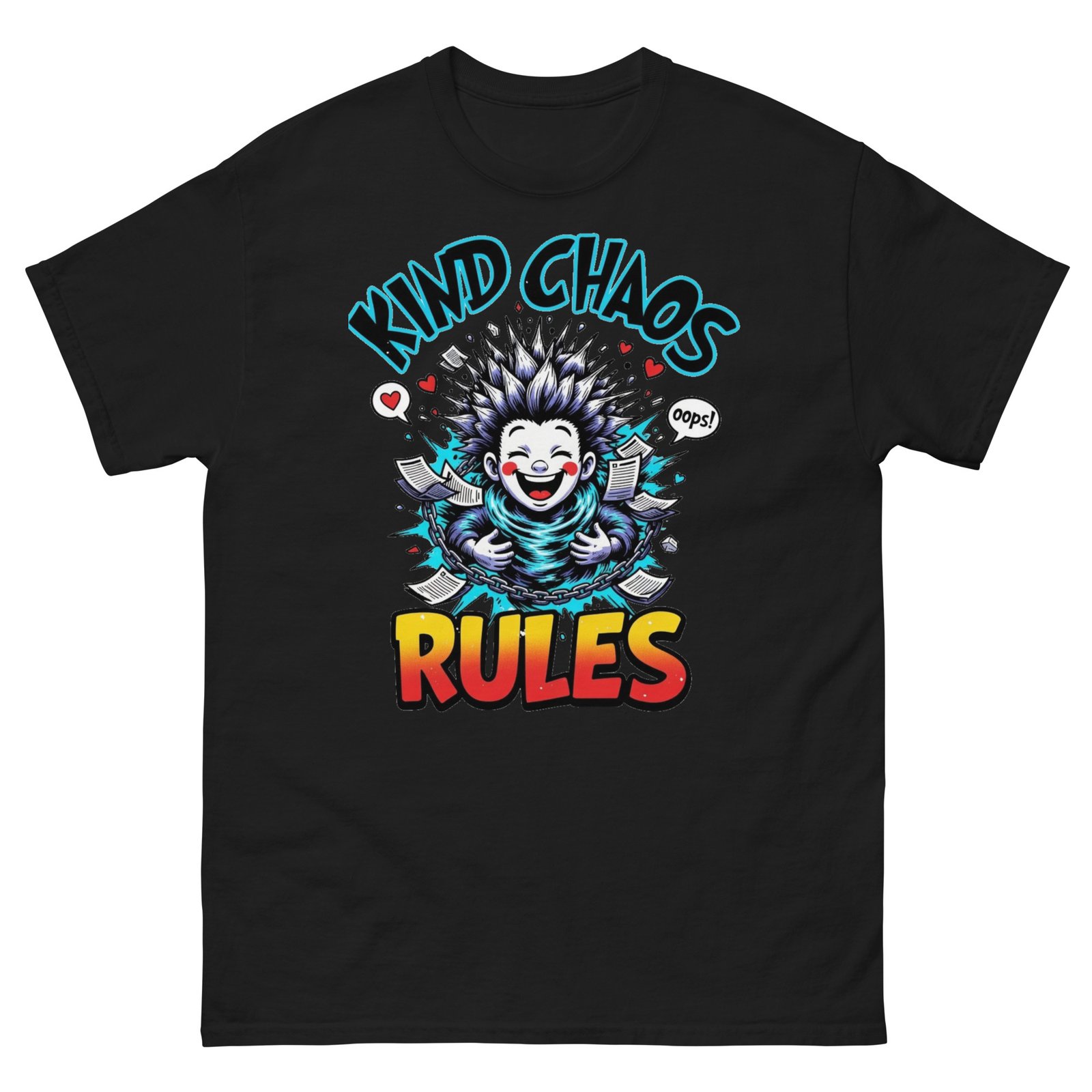 Kind Chaos Rules Sarcastic Cartoon