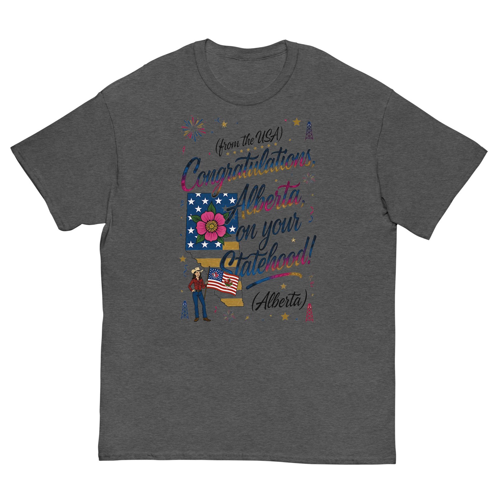 Congratulations Alberta on Your Statehood - Satirical USA Annexation T-S