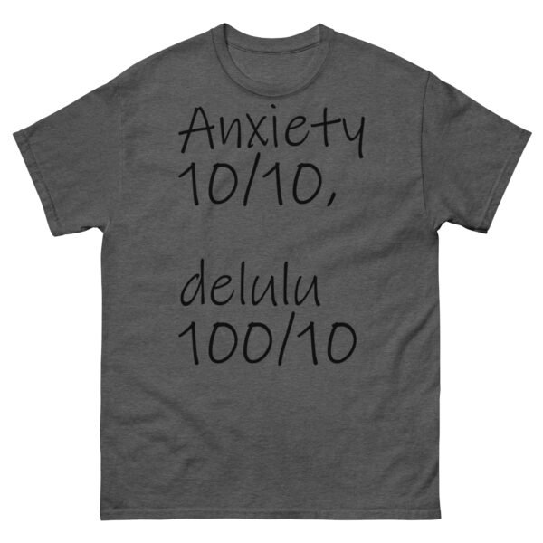 Anxiety 10-10 delulu 100-10