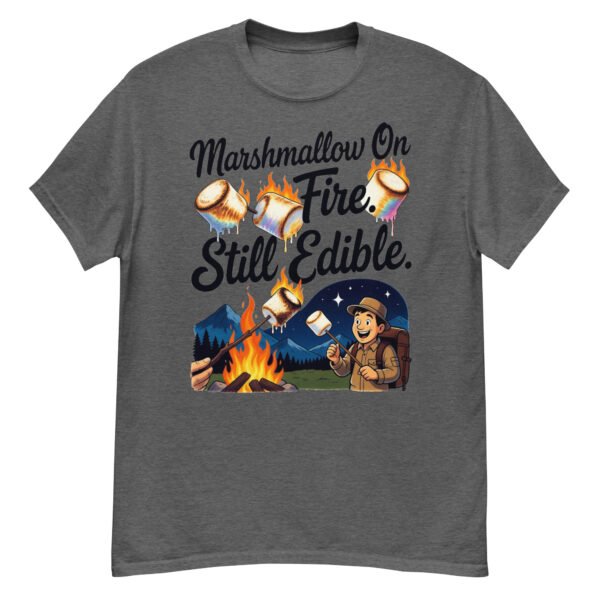 Marshmallow on fire still edible