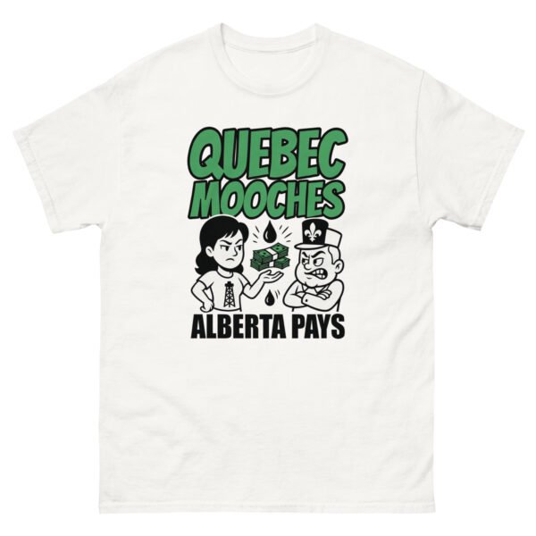 Quebec Mooches, Alberta Pays - Satirical Equalization Payment Tee