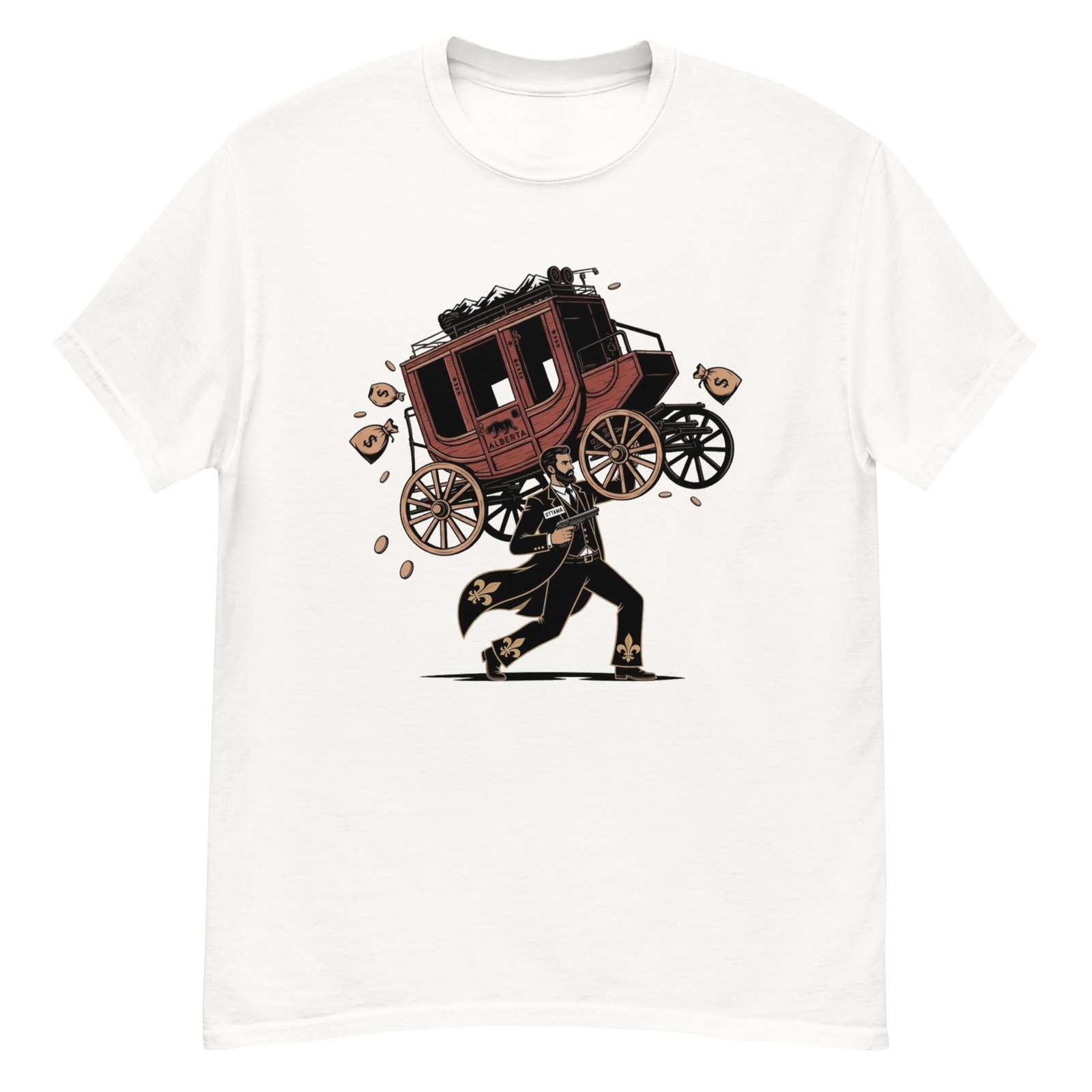 Alberta Is Carried Off - Ottawa Heist Satire Tee