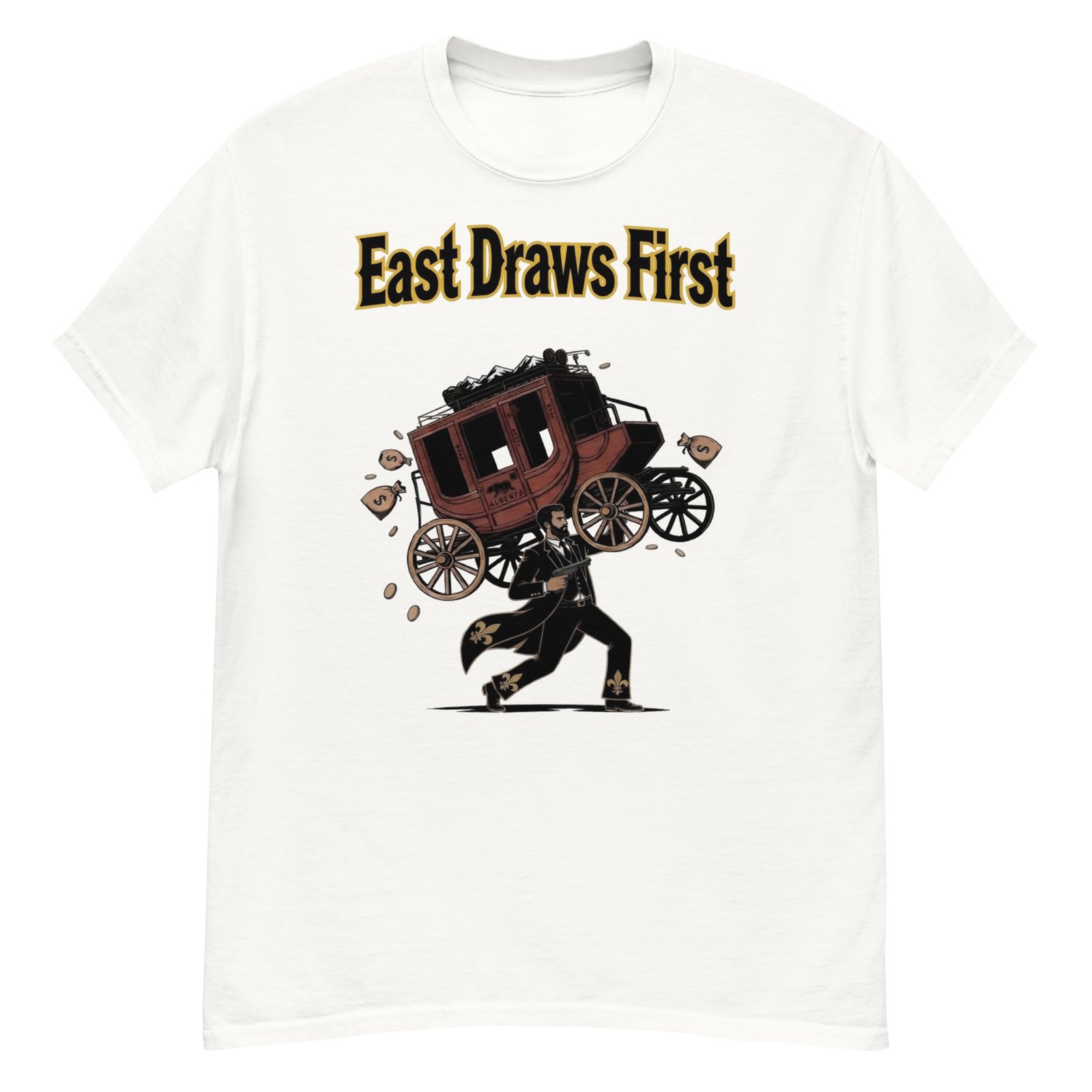 East Draws First – Alberta Stagecoach Outlaw Tee