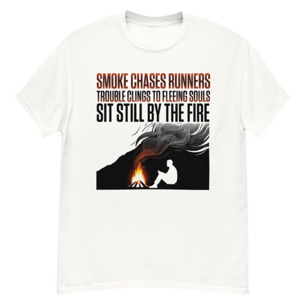 Smoke Chases Runners Fire Silhouette