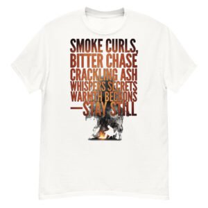 Smoke Curls Fire Poetic Typography