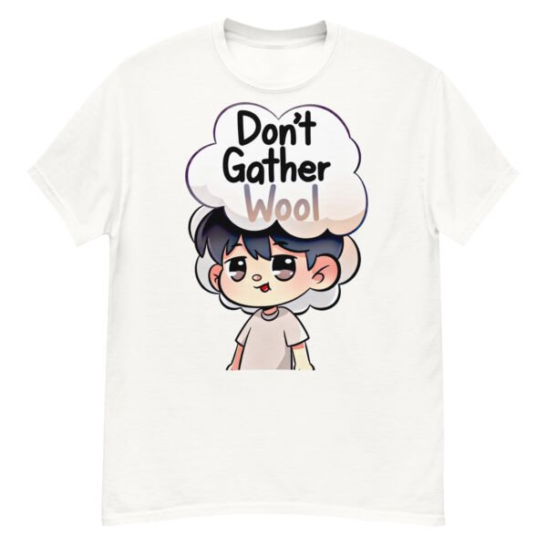 Don't Gather Wool - Fluffy Haired Cartoon Boy Satire T-Shirt
