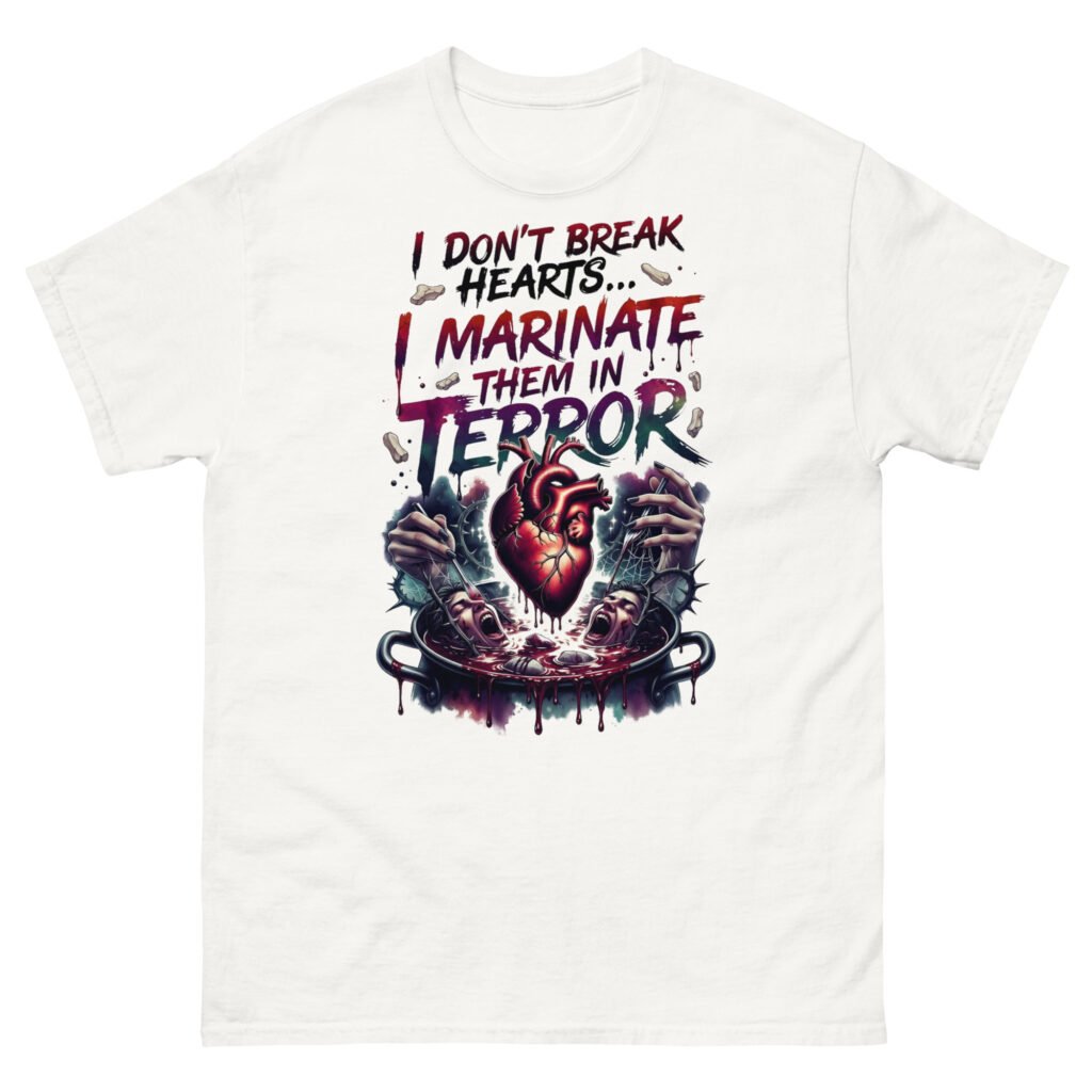 I Don't Break Hearts, I Marinate Them In Terror – Horror Heart Cauldron