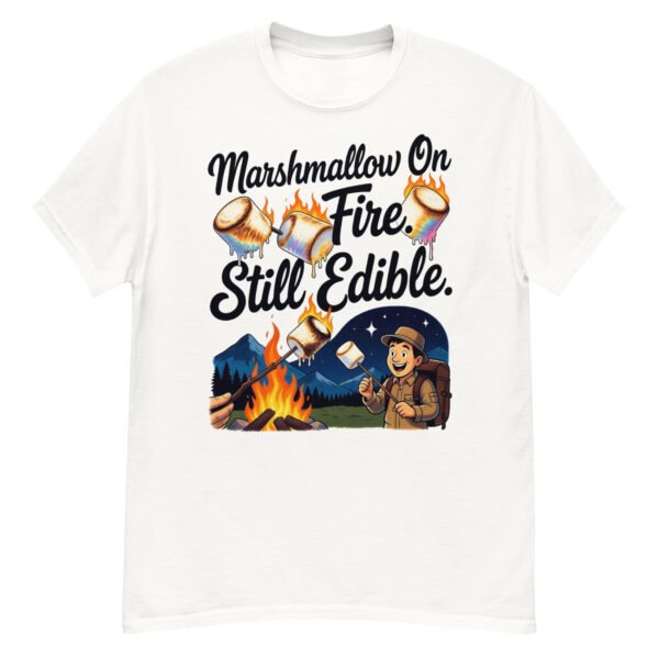 Marshmallow on fire still edible