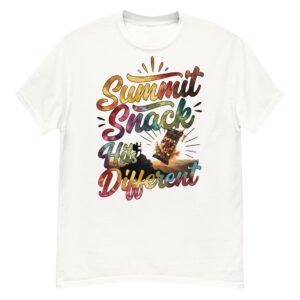 Summit Snack Hits Different - Tie-Dye Hiker Trail Mix Graphic T-Shirt