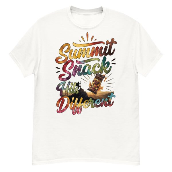 Summit Snack Hits Different - Tie-Dye Hiker Trail Mix Graphic T-Shirt