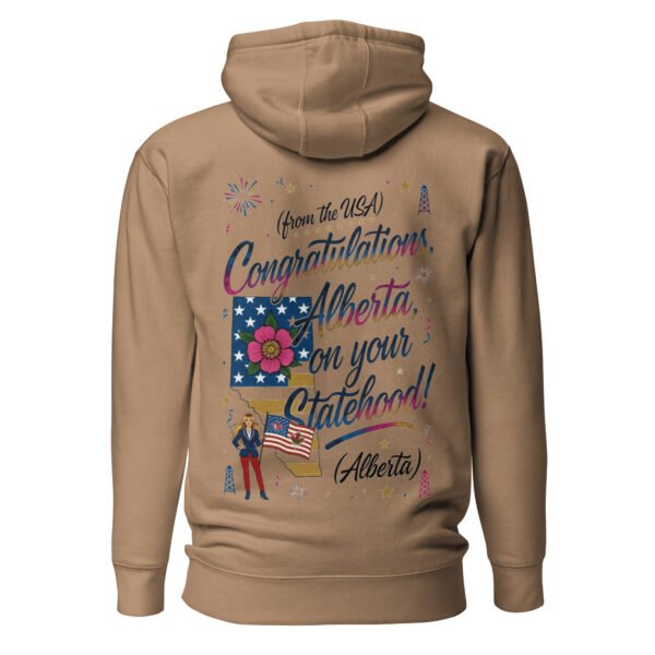 Congratulations Alberta on Your Statehood – Melania Satire Unisex Hoodie