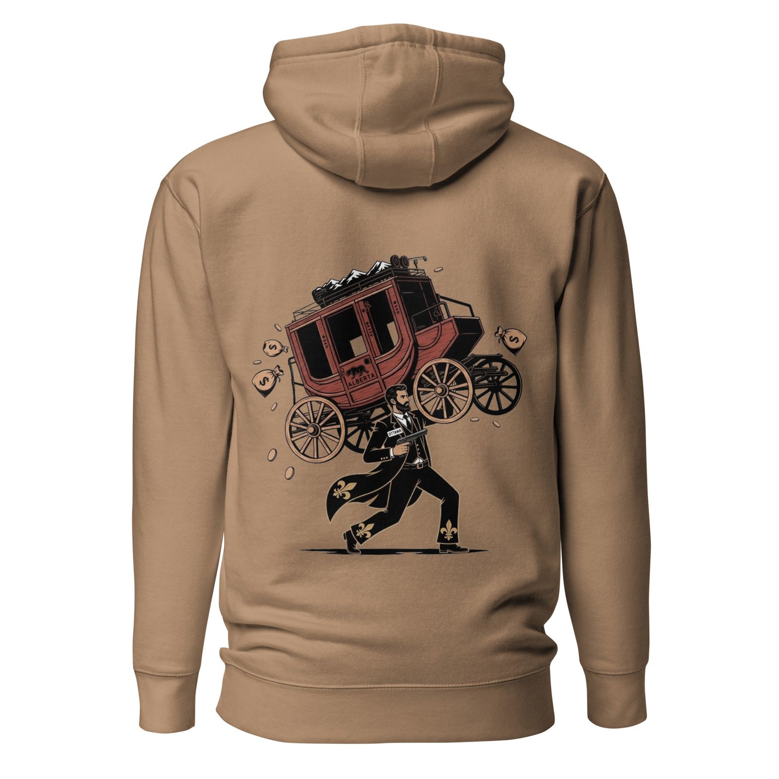 Alberta Is Carried Off - Ottawa Heist Satire Unisex Hoodie