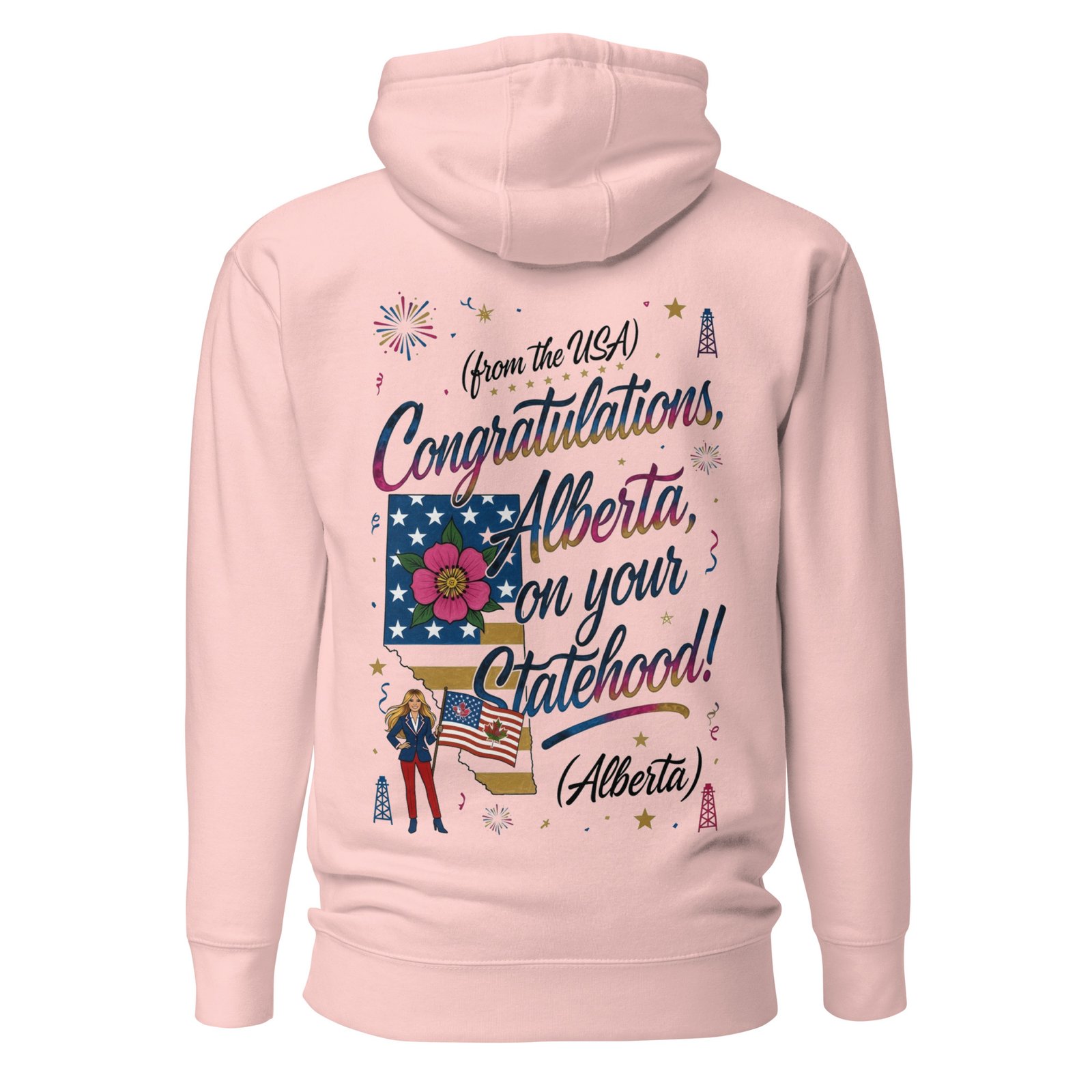 Congratulations Alberta on Your Statehood – Melania Satire Unisex Hoodie
