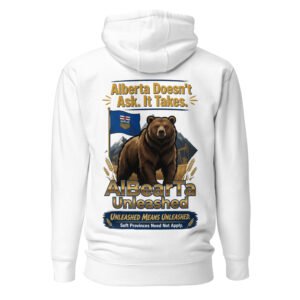 AlBearTa Unleashed — Alberta Doesn't Ask, It Takes Hoodie