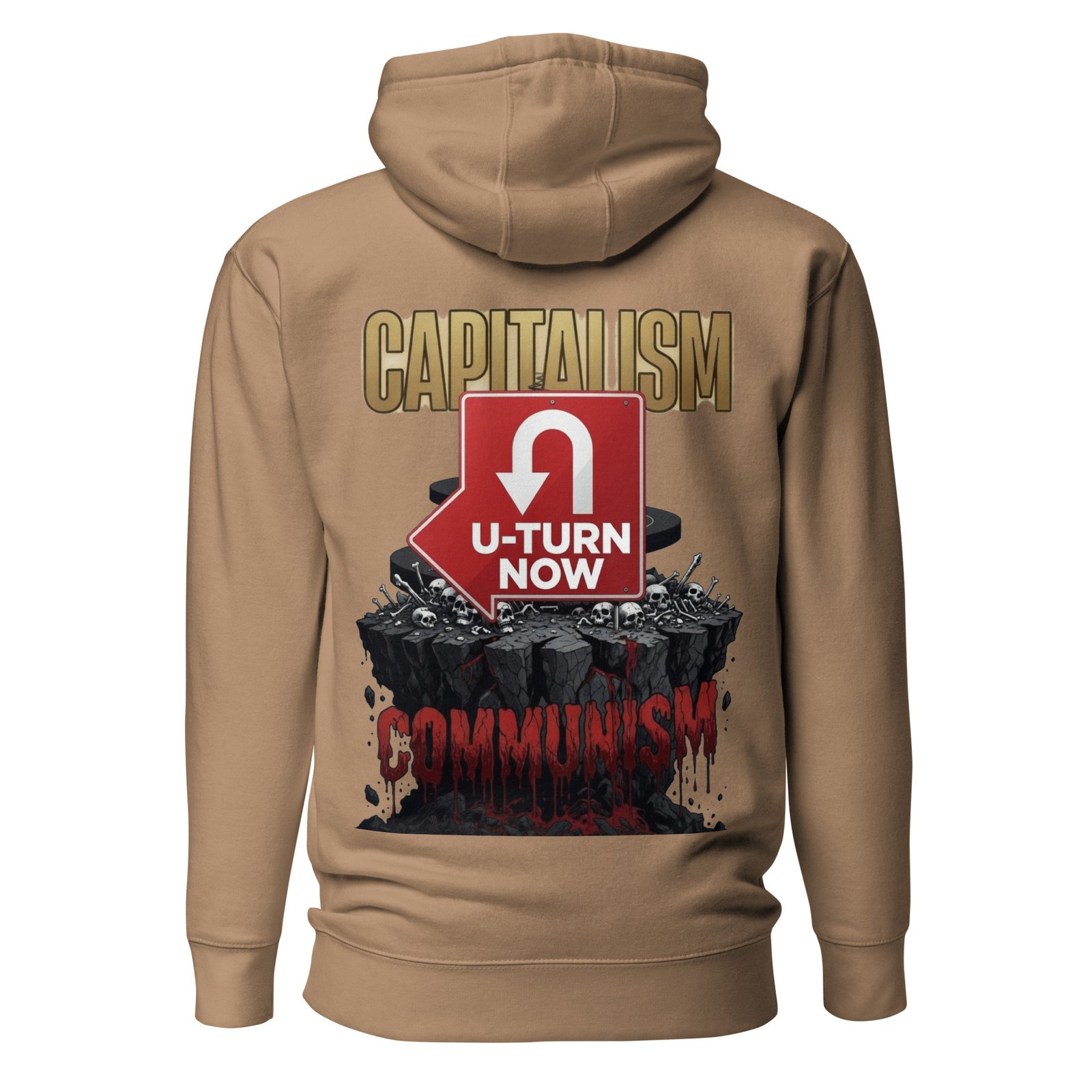 Capitalism U-Turn To Communism Unisex Hoodie