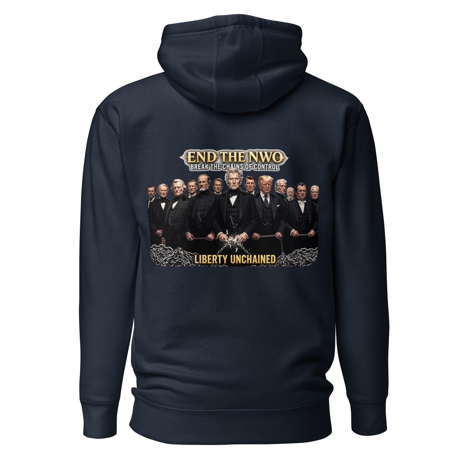 Chains of the New World Order — Broken Unisex Hoodie