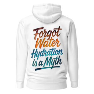 Forgot Water, Hydration Is A Myth - Cracked Earth Satire Unisex Hoodie