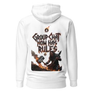 Group Chat Now Has Rules — Order Restored Unisex Hoodie