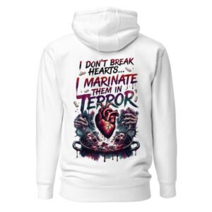 I Don't Break Hearts, I Marinate Them In Terror — Horror Heart Cauldron Unisex Hoodie