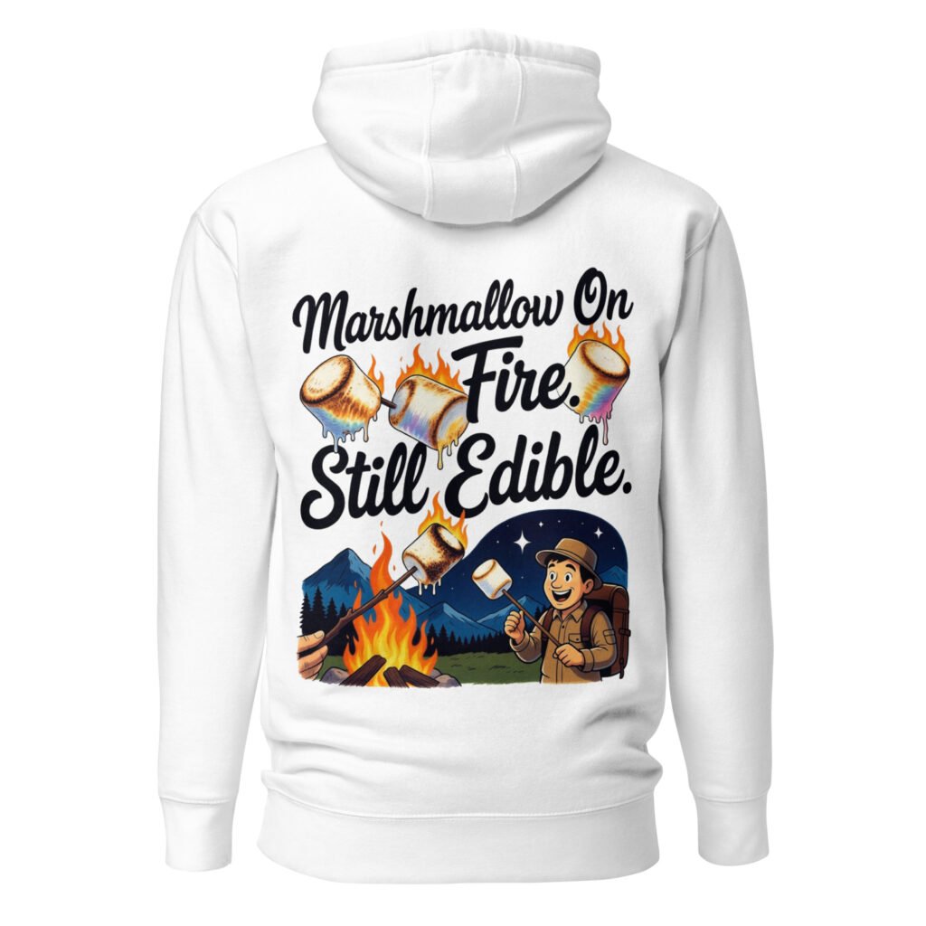 Marshmallow on Fire, Still Edible Unisex Hoodie