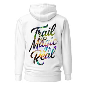 Trail Magic Is Real - Cosmic Hiker Script Unisex Hoodie